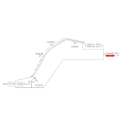 Baguette de toit pour subaru GT 93-00