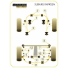 Silent bloc de traverse de pont POWERFLEX WRX/STI 01-07 Silent bloc de traverse de pont POWERFLEX WRX/STI 01-07