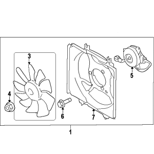Hélice de ventilateur moteur STI 2008-2014