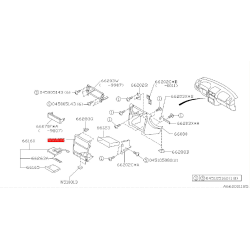 Console centrale subaru impreza GT 1999