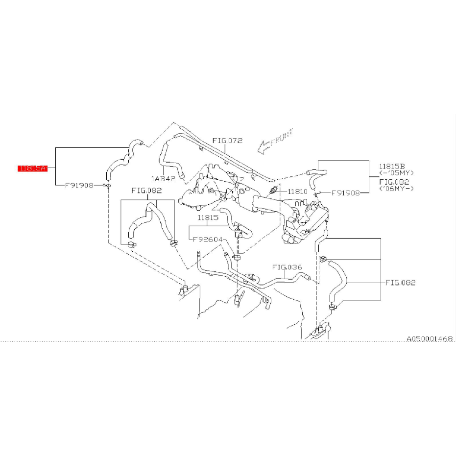 Durite PCV WRX/STI 01-07