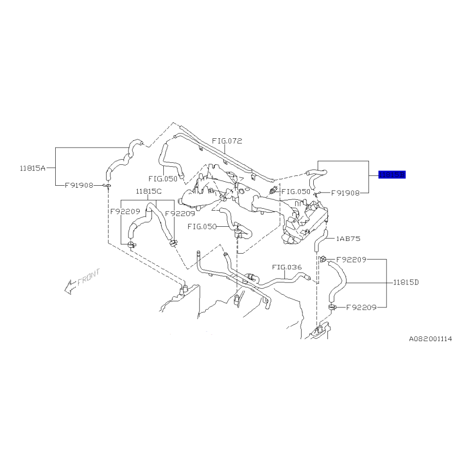 Durite PCV WRX/STI 01-05 Durite PCV WRX/STI 01-05