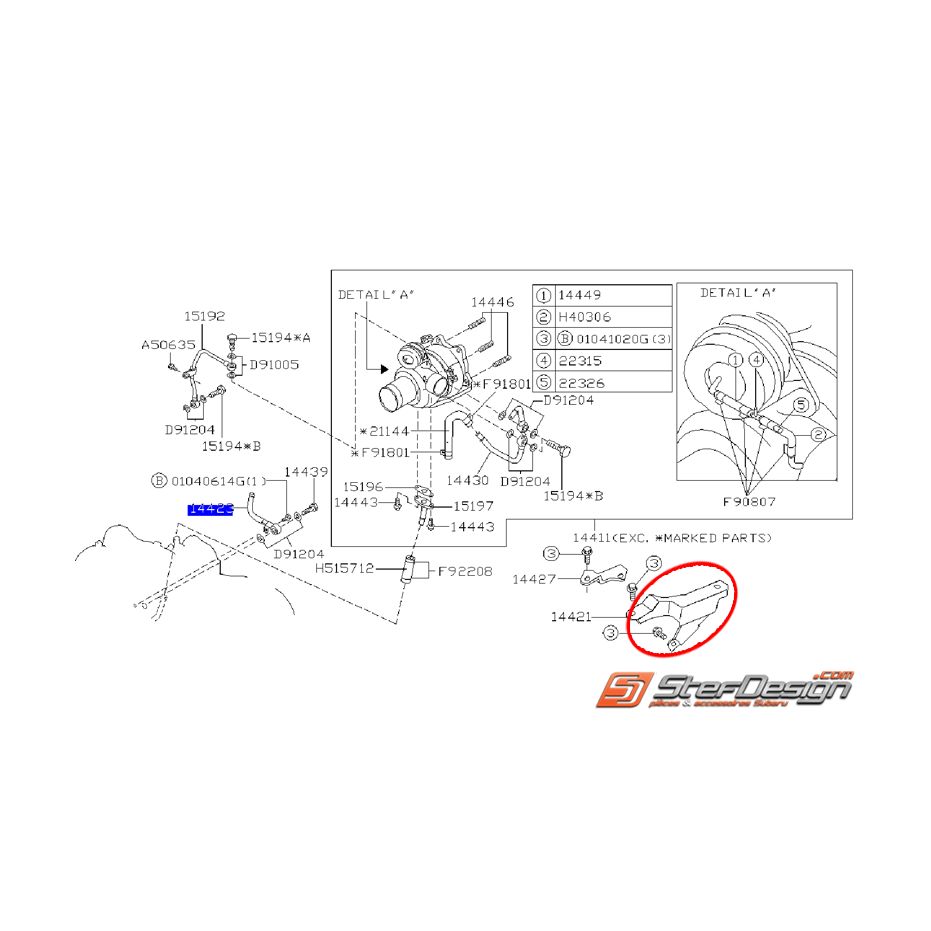 Support TURBO IMPREZA GT 97-00 WRX/STI 01-14 Support TURBO IMPREZA GT 97-00 WRX/STI 01-14