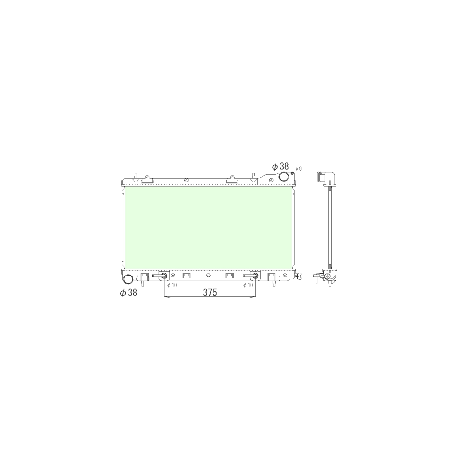 Radiateur d'eau subaru forester boite auto 98-02
