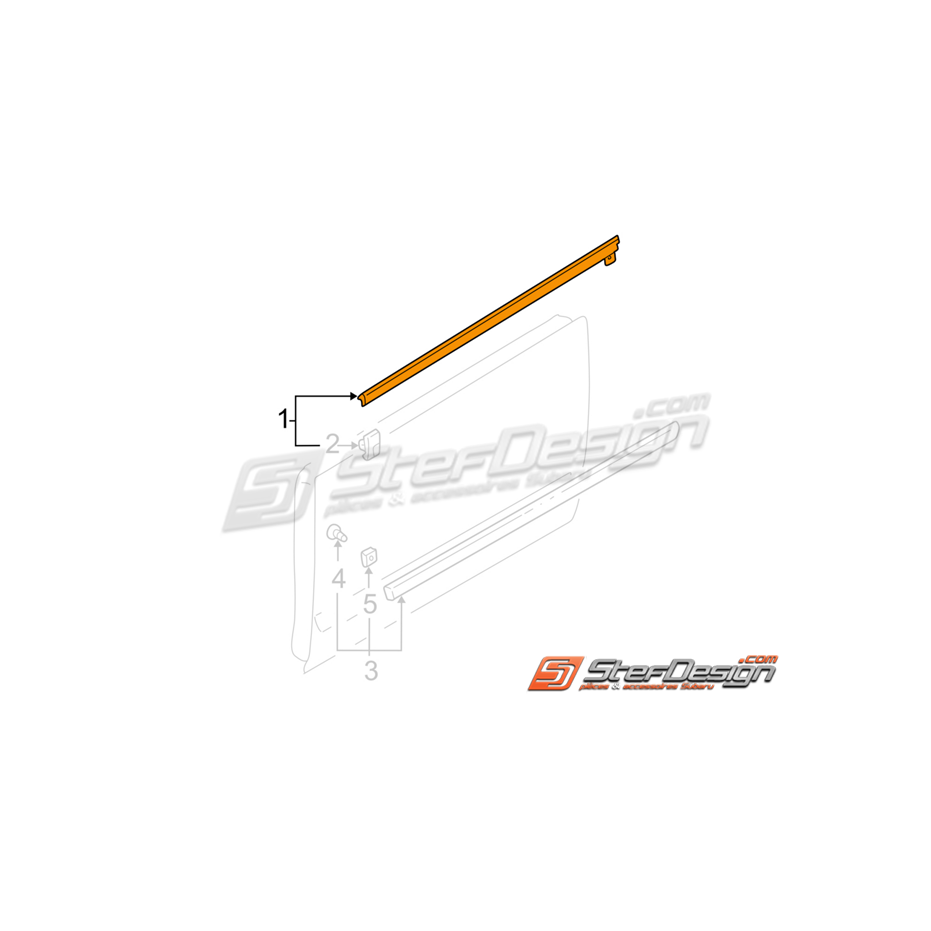 Lèche vitre porte avant WRX/STI 01-07