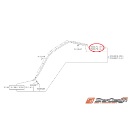 Capuchon arrière baguette de toit SUBARU GT 93-00