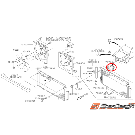 Sonde de température extérieur WRX/STI 01-07