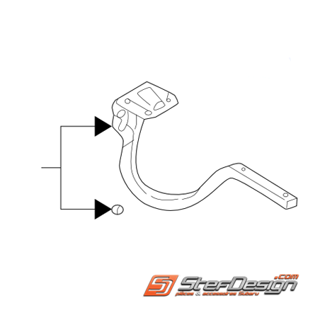 Charnière de coffre SUBARU WRX/STI 01-07