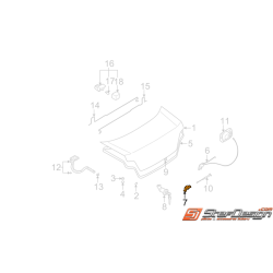 Gâche coffre WRX/STI 03-05