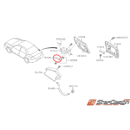 Ressort trappe a essence subaru WRX/STI 01-05