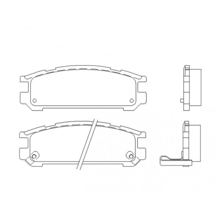 Kit plaquettes arrière MINTEX pour subaru GT 96-97 et certaines 98