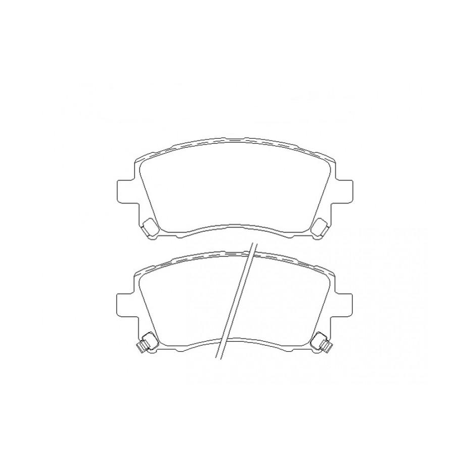 Kit plaquettes avant MINTEX pour subaru GT 97-98