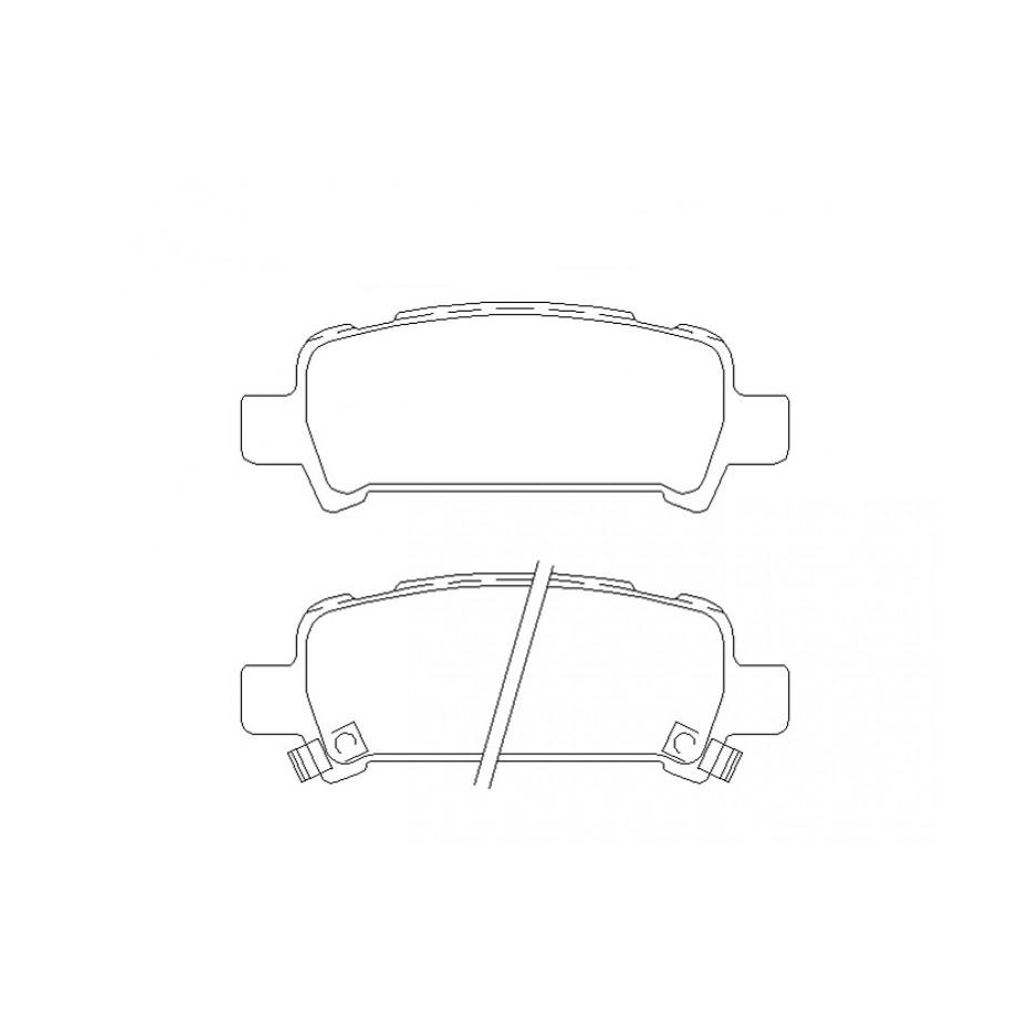 Kit plaquettes arrière MINTEX pour subaru GT 99-00