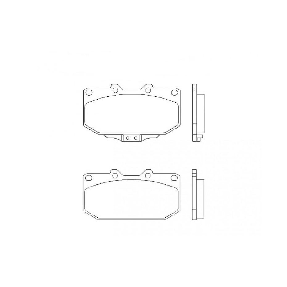 Kit plaquettes avant MINTEX pour SUBARU GT 99-00 WRX 01-07