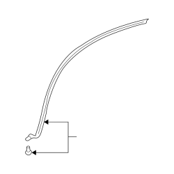 Protecteur d'aile arriere subaru impreza GT