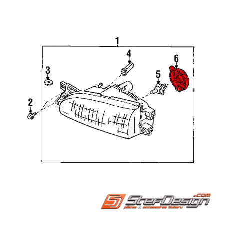 Soufflet de protection phare avant GT 99-00