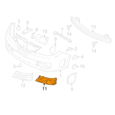 Cache anti brouillard subaru WRX/STI 08-10