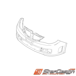 Pare choc avant origine subaru sans emplacement lave-phares STI 08-10
