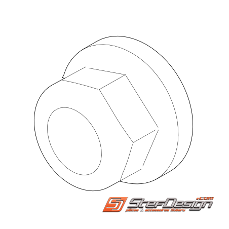 Écrou traverse de renfort pare-choc WRX/STI 01-05 Écrou traverse de renfort pare-choc WRX/STI 01-05
