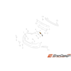 Vis pare-choc avant SUBARU STI/WRX 01-05
