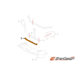 Traverse de radiateur inférieur WRX/STI 01-07