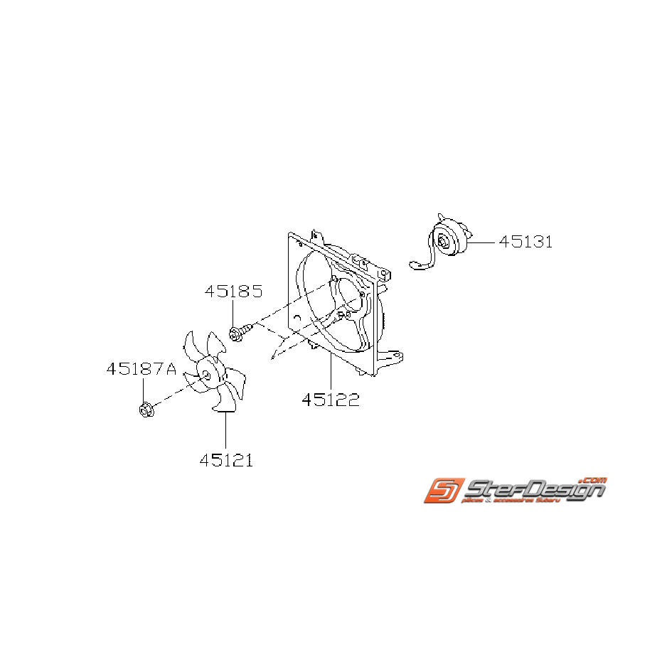 Pack Ventilateur moteur WRX/STI 03-05