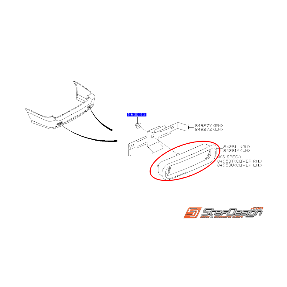 Réflecteur arrière OUTBACK 