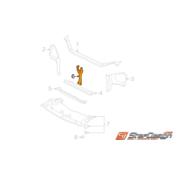 Tôle verticale radiateur WRX/STI 01-07