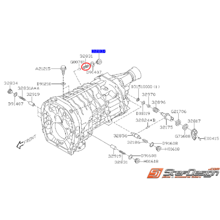 Ressort bille de verrouillage boite de vitesses STI 01-04