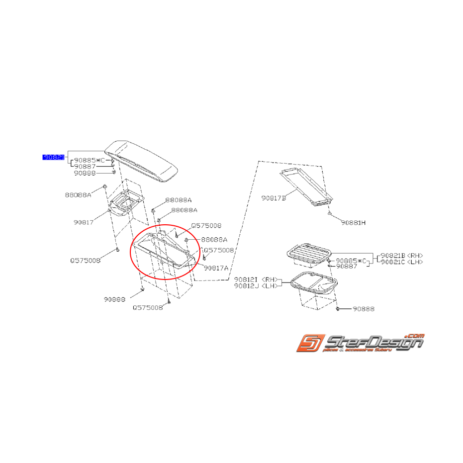Conduit de refroidissement IMPREZA GT 94-96