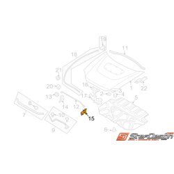 Agrafe de béquille capot WRX/STI 06-07