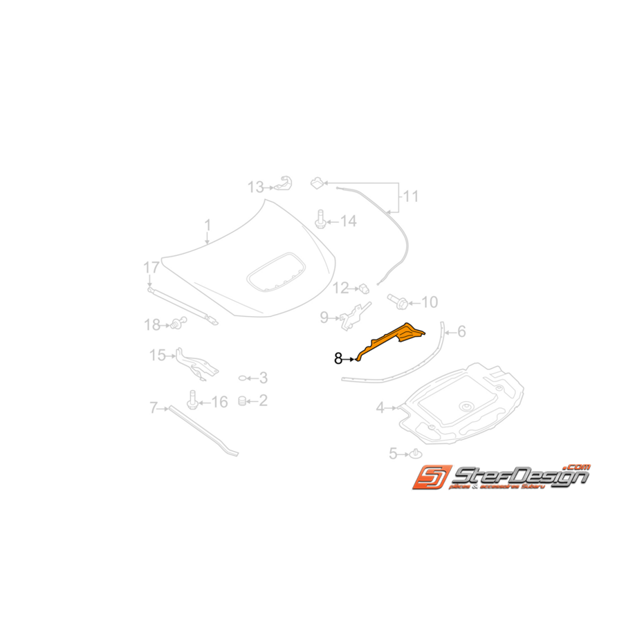 Joint conduite d'air WRX/STI 08-10 Joint conduite d'air WRX/STI 08-10