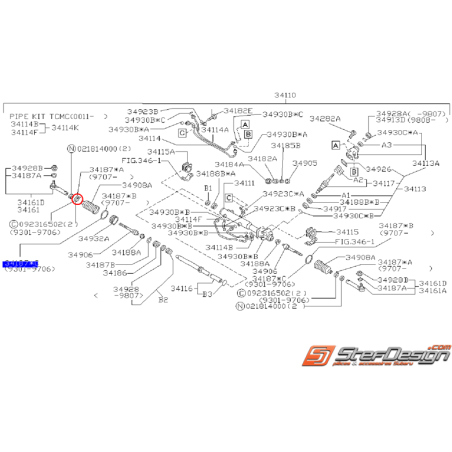 Clips rotule de direction GT 93-00 WRX/STI 01-07