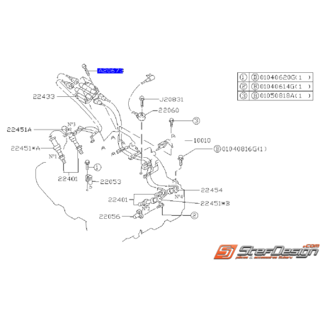 Faisceau d'allumage subaru N°1 GT 97-98