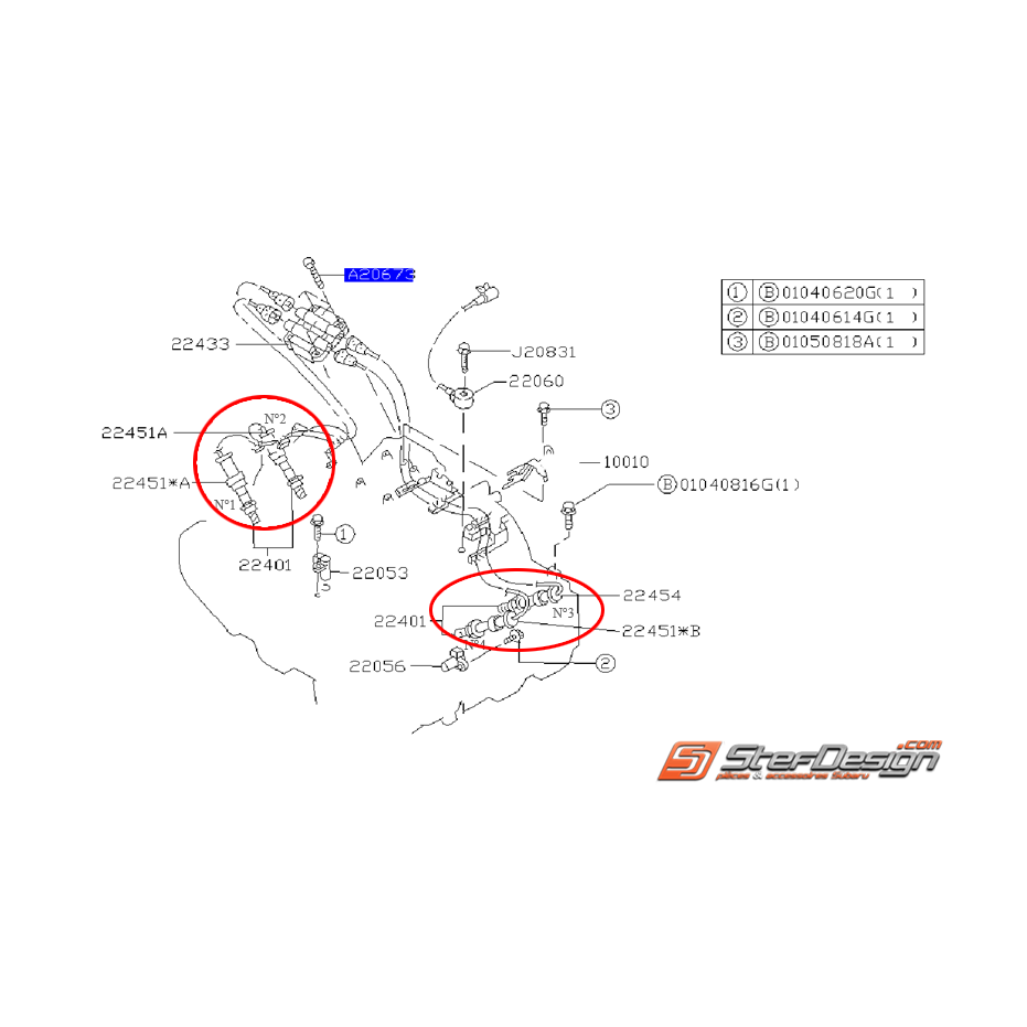 Kit 4 faisceau d'allumage origine GT 97-98