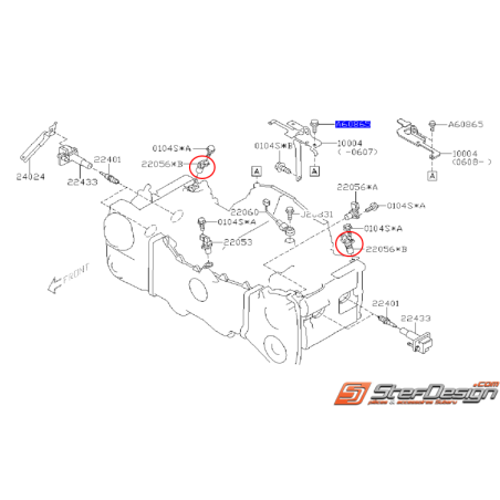 Capteur arbre à cames position arrière STI 01-05 WRX 03-05