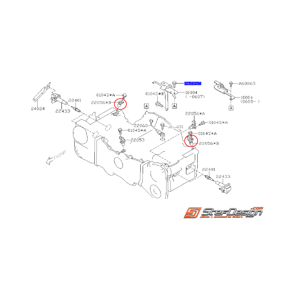 Capteur arbre à cames position arrière STI 01-05 WRX 03-05