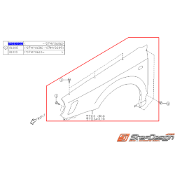 Aile avant origine WRX 01-02 Break